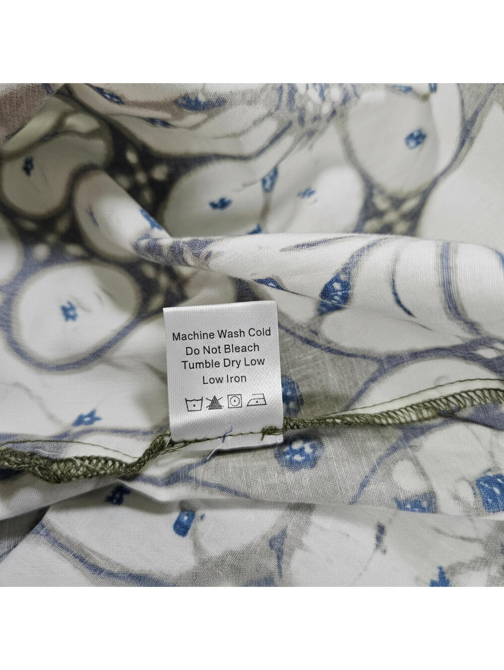 Tuckernuck Cottagecore Batik Print Izzie Dress Long Bell Sleeve Blue XS NWT - Picture 11 of 11